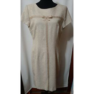Positive Attitude Tan Cocktail Size 12 Women's Dress